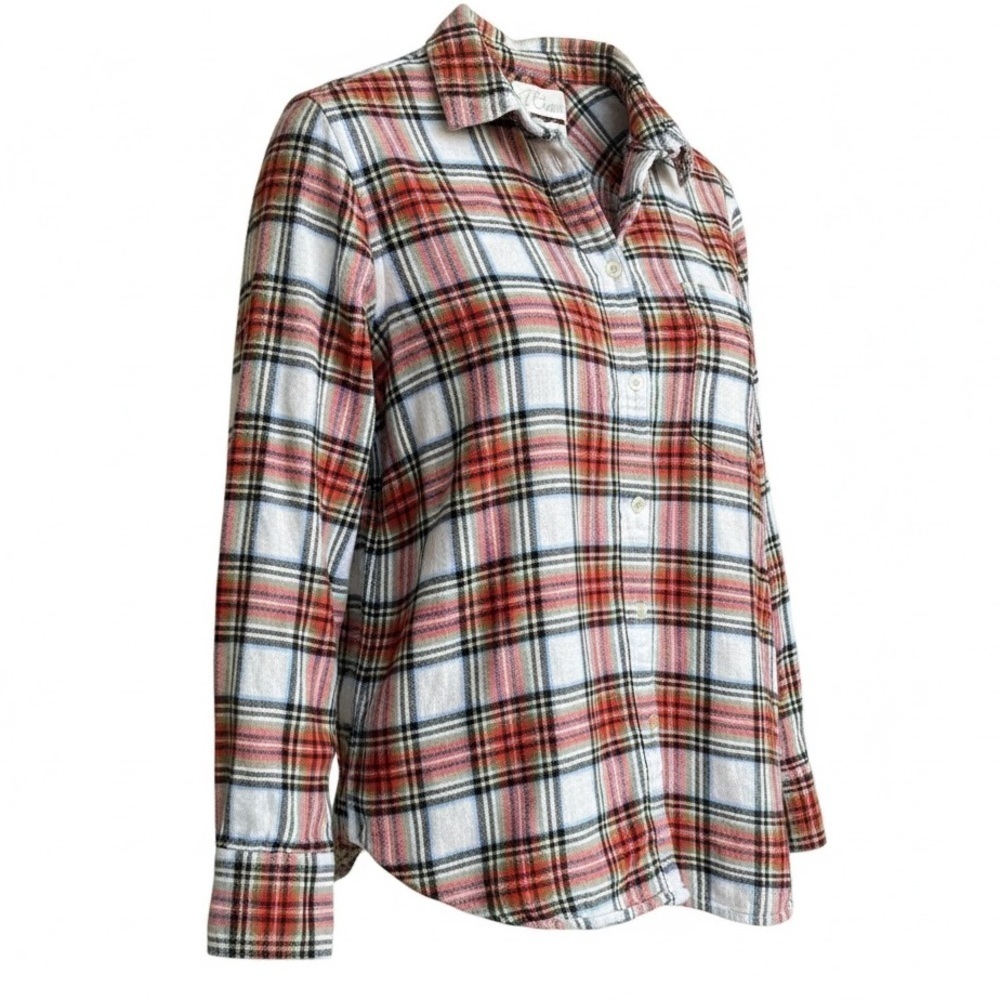 J. Crew Cotton flannel Women’s Button Up Top